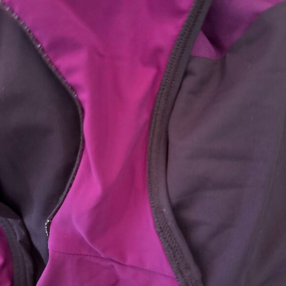 Athleta Swimsuit One Piece Coastline Electric Fuchsia Large Colorblock Summer - Picture 7 of 10